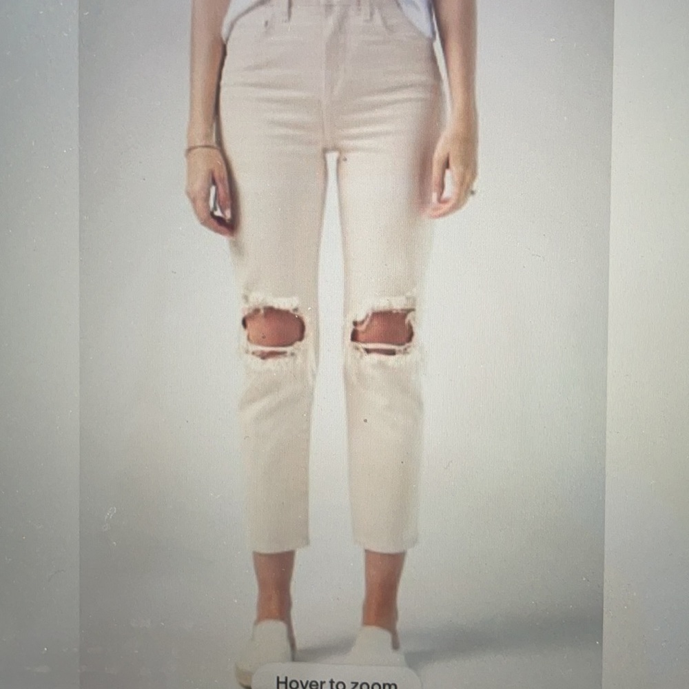 L’Agence Austin’s cropped pants jeans in blush